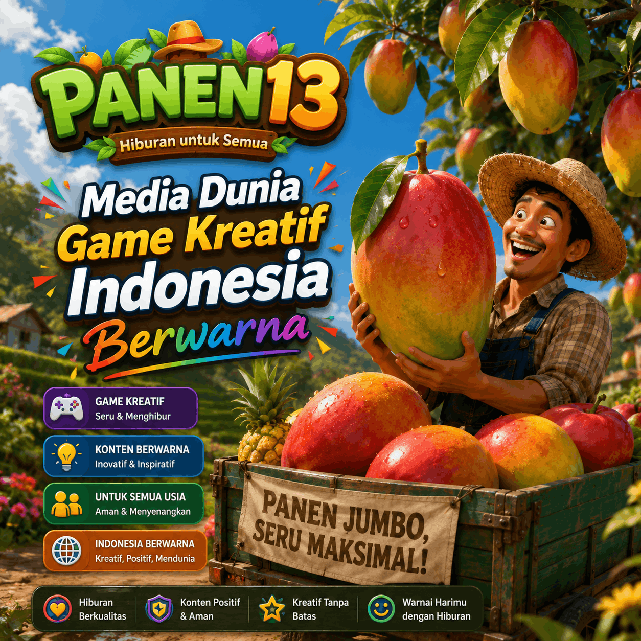 PANEN13 | Media Dunia Game Kreatif Indonesia Berwarna